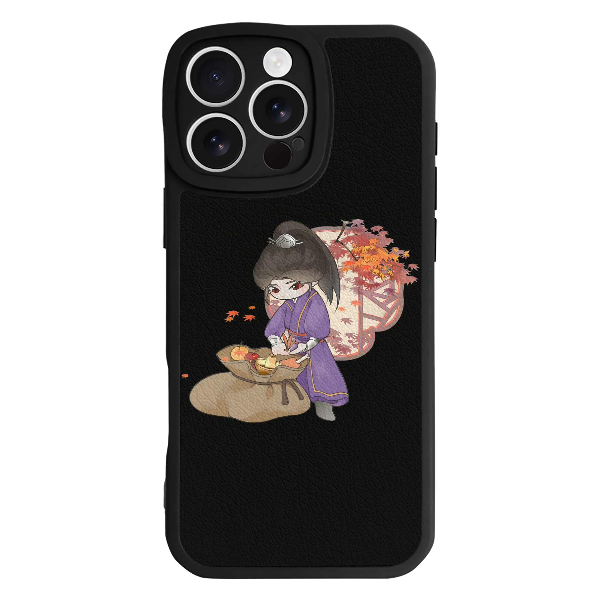 （画像用） Ne Zha 2 ナタ 魔童の大暴れ 【iPhone 16シリーズ対応】シリコンスマホケース（レザー調） 材質：シリコン
